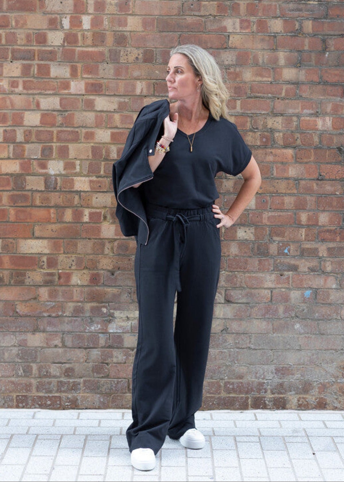 JUMP-SET Athena wide leg, charcoal