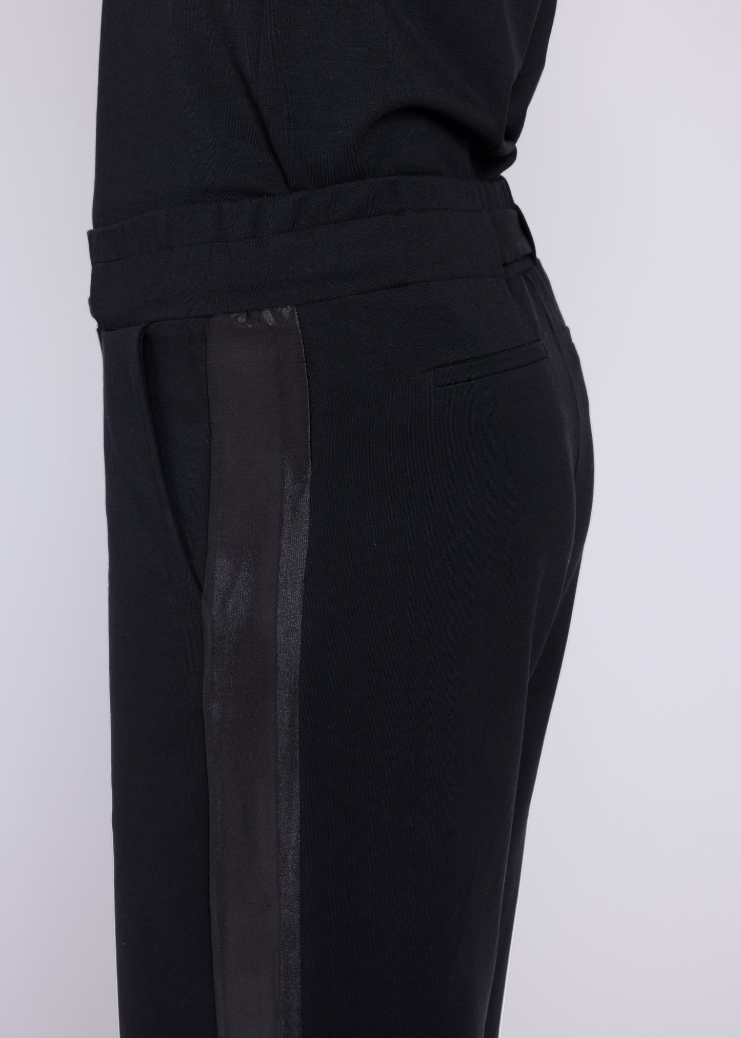 GODDESS wide leg trousers, black