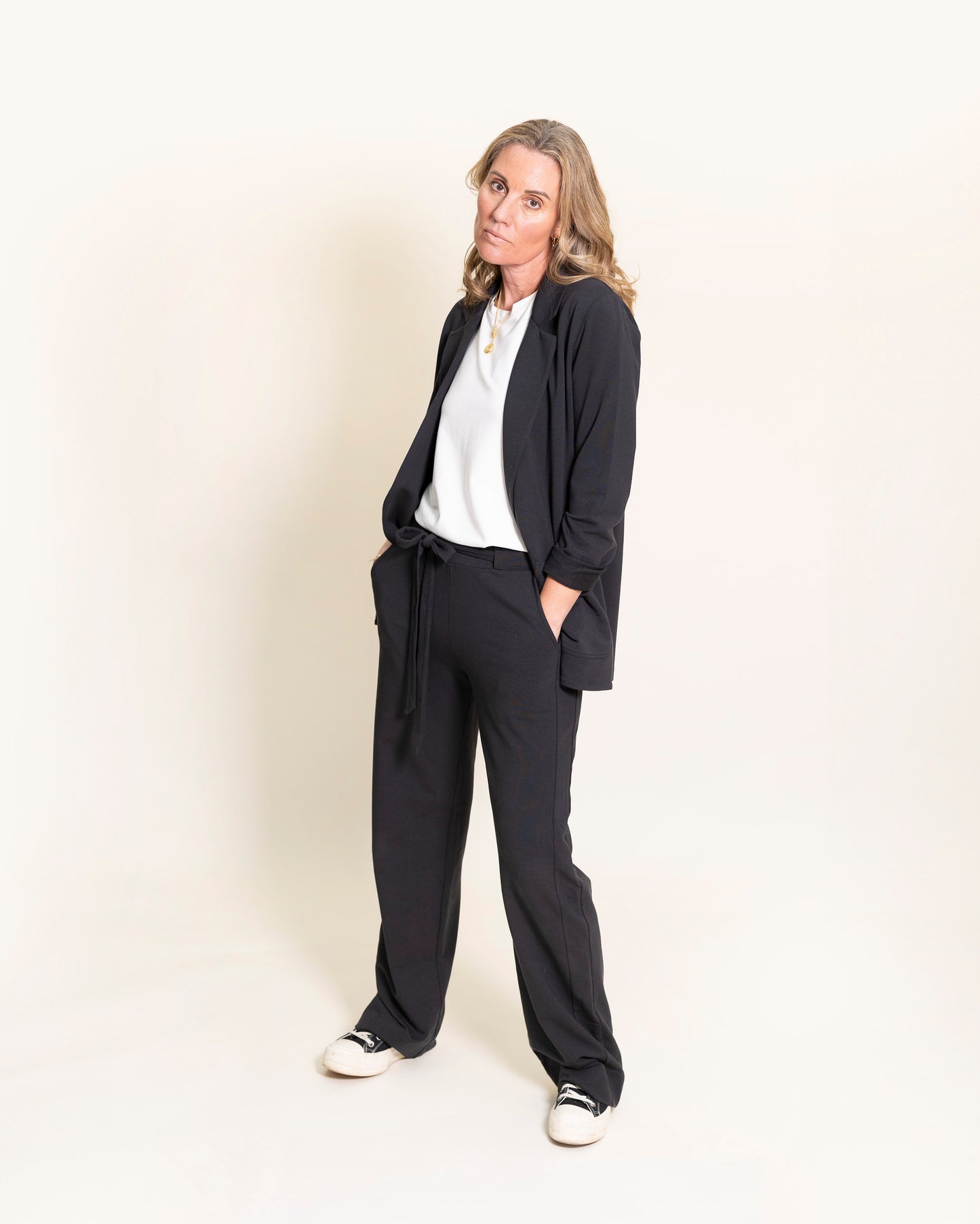 NEW CIRCE soft blazer, charcoal