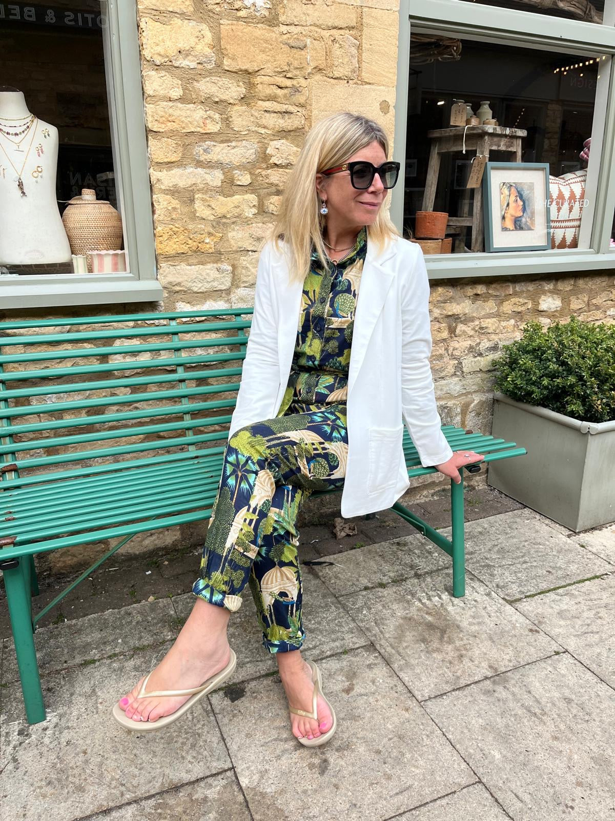 NEW CIRCE soft blazer, warm white