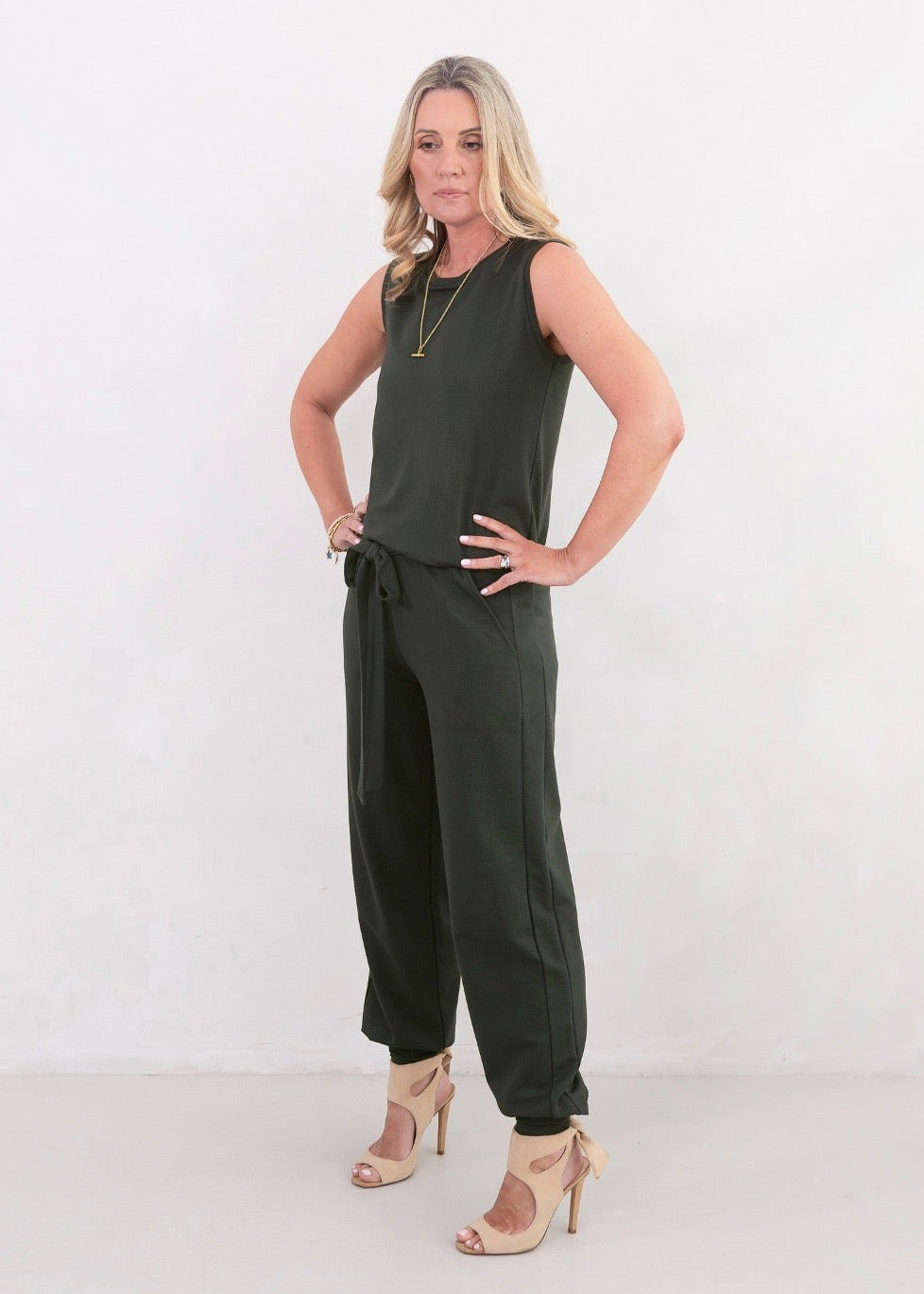 HERO cuffed leg jump-set, olive