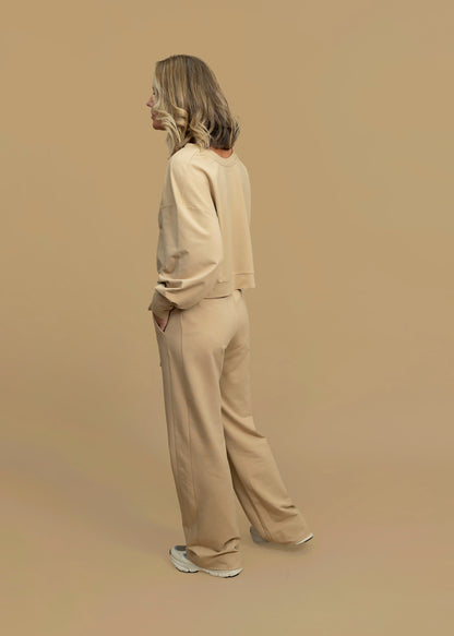 GODDESS wide leg trousers, camel
