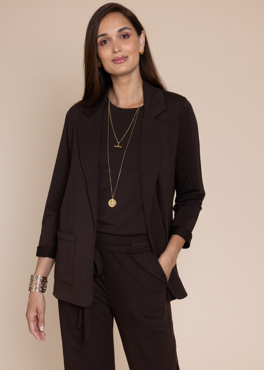 CIRCE soft blazer, chocolate