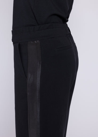 GODDESS wide leg trousers, black