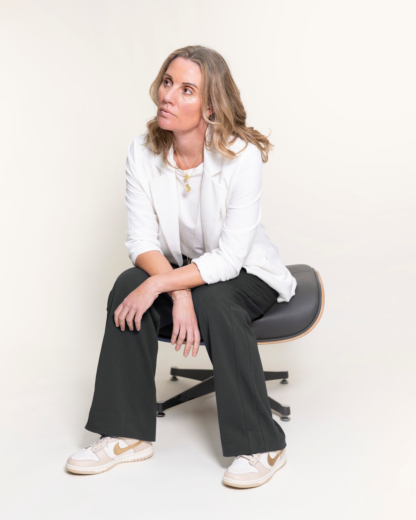 NEW CIRCE soft blazer, warm white