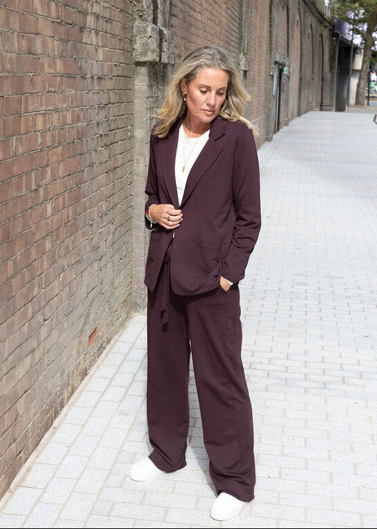 CIRCE soft blazer, burgundy