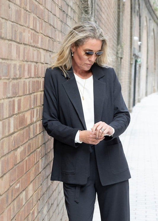 CIRCE soft blazer, charcoal