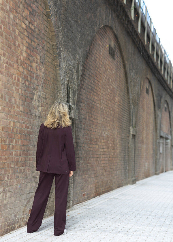 CIRCE soft blazer, burgundy