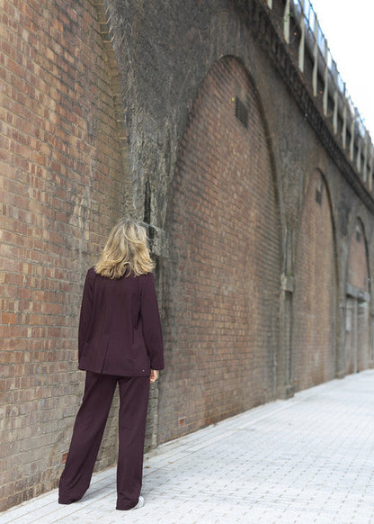 CIRCE soft blazer, burgundy