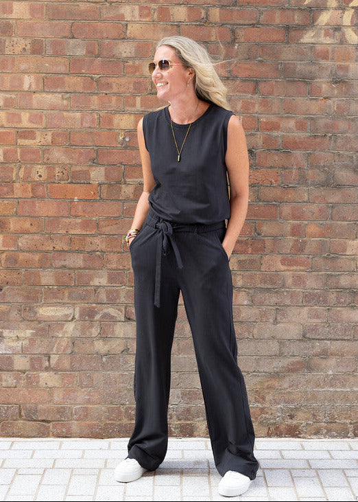 JUMP-SET Hero wide leg, charcoal