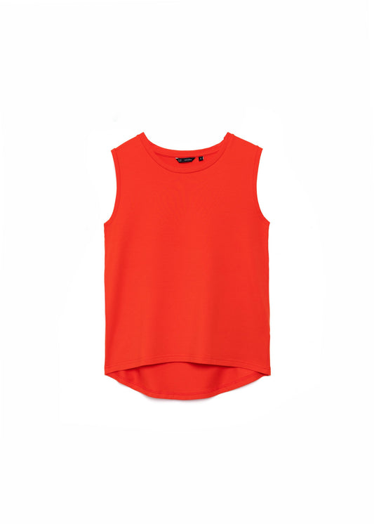 HERO sleeveless top, coral