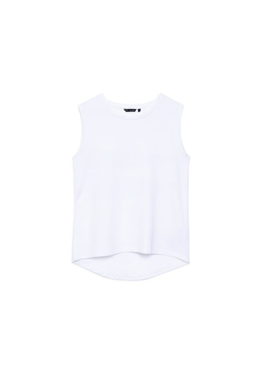 HERO sleeveless top, white