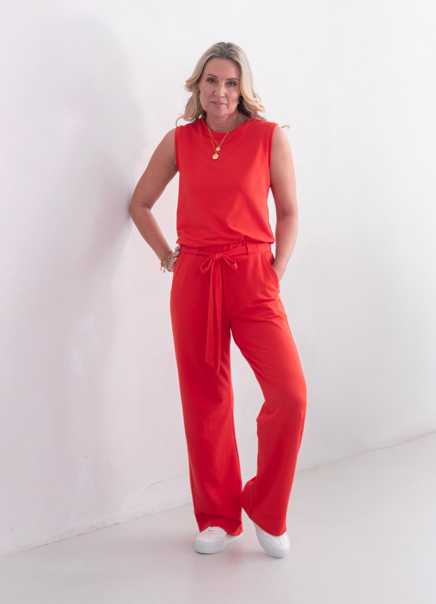 HERO wide leg jump-set, coral