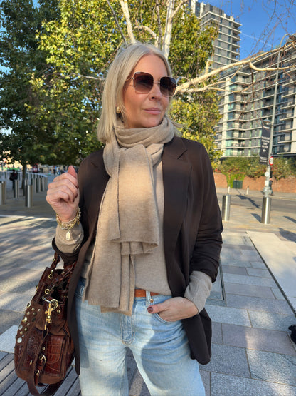 CIRCE soft blazer, chocolate