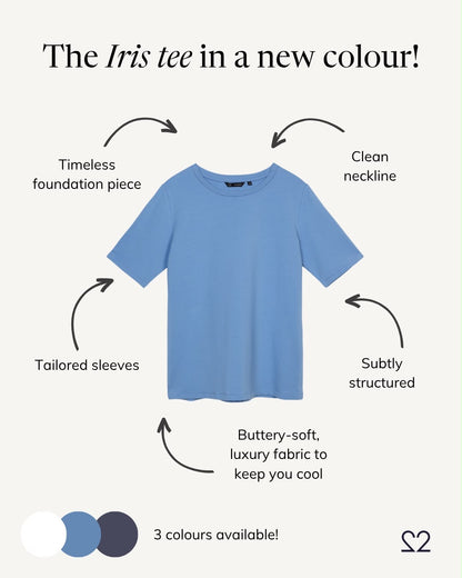 IRIS perfect t-shirt, powder blue