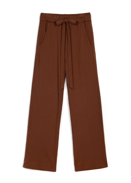 GODDESS wide leg trousers, praline