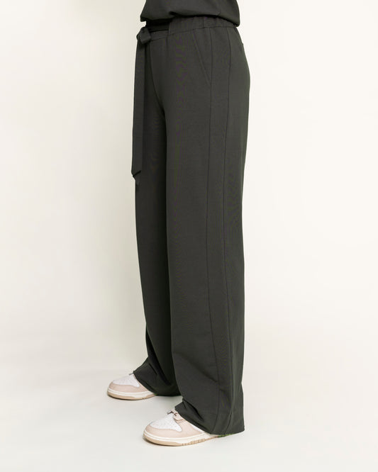 GODDESS wide leg trousers, olive