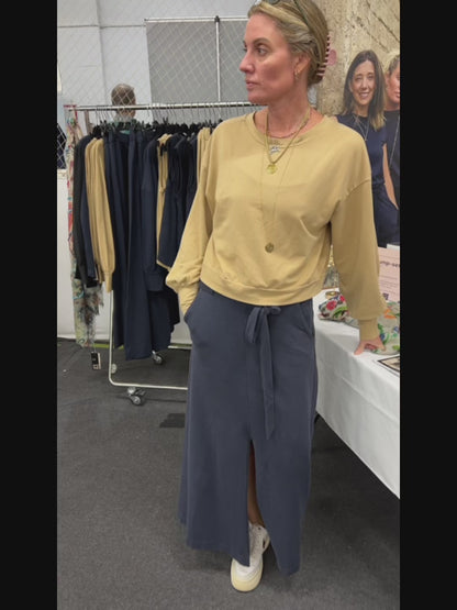 GAIA statement sleeve top, camel (SALE)