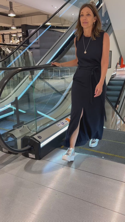 MUSE maxi skirt, charcoal